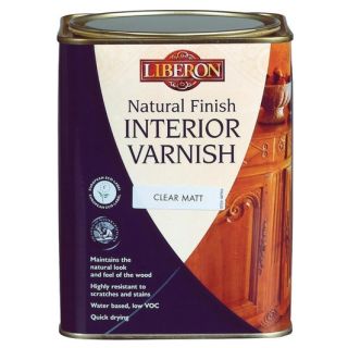 Liberon Natural Finish Interior Varnish - Clear Matt - 1 litre
